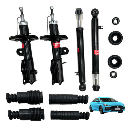 Kit 4 Amortiguadores Con Bases Y Gomas Mg 5 2021 - 2025