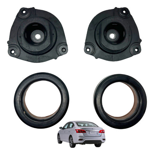 Par Bases Amortiguadores Delanter Izq/der Sentra 2006 - 2017
