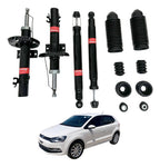 Kit 4 Amortiguadores Con Bases Y Gomas Polo 2013 - 2019
