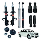 Kit 4 Amortiguadores Con Bases Y Gomas Versa 2012 - 2019