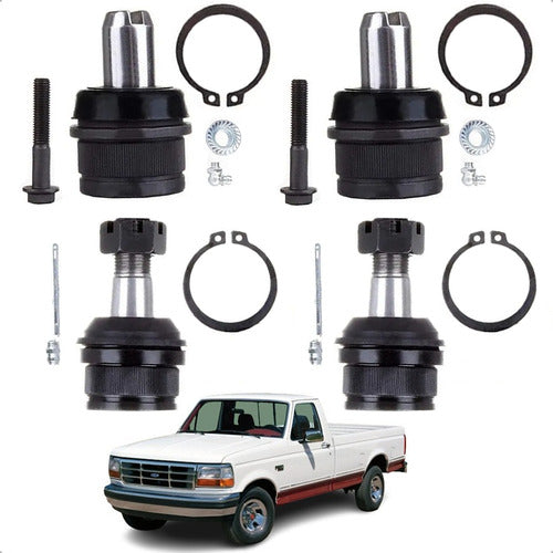 Kit 4 Rotula Sup Inf F150 4x2 1987 88 89 90 91 92 93 94 A 96