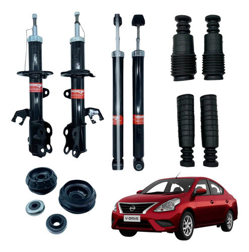 Kit 4 Amortiguadores Con Bases Y Gomas V-drive 2020 - 2025