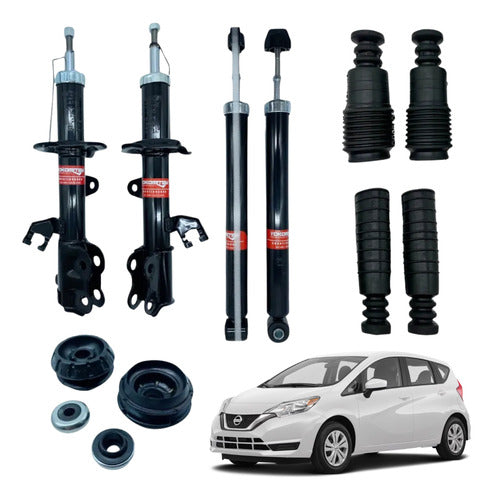 Kit 4 Amortiguadores Con Bases Y Gomas Note 2014 - 2019