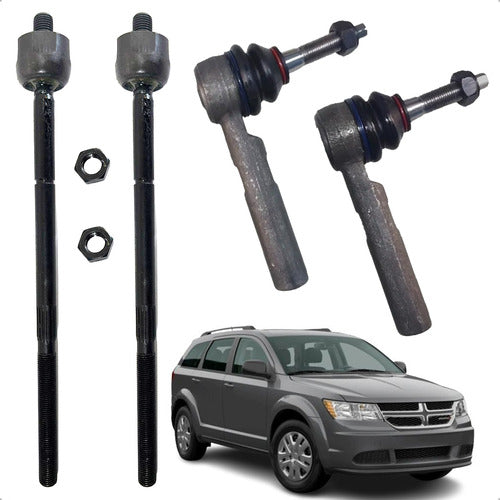 Kit 2 Terminales Exteriores Y 2 Bieletas Journey 2009 - 2020