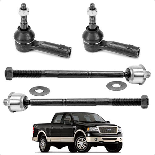 Kit 2 Terminales Y 2 Bieletas Ford F-150 4x4 2004 A 2008
