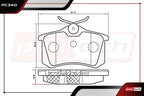 Balatas Traseras Vw Virtus 2019 20 21 22 23 24 2025