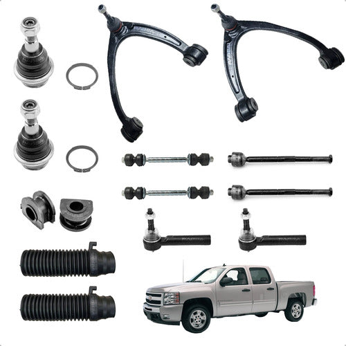 Kit Suspensión Cheyenne Silverado Sierra 2007 A 2018 Premium