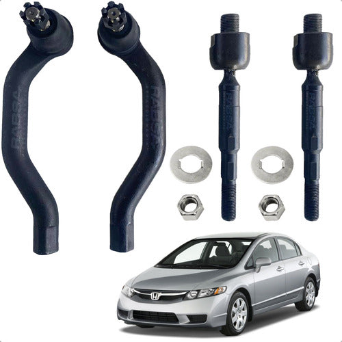 Kit 2 Terminales 2 Bieletas Honda Civic 2006 A 2011 Premium