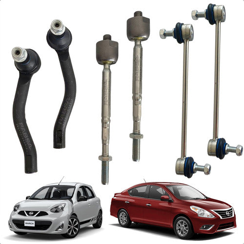 Terminales Bieletas Tornillos March Versa 2012-2019 Premium
