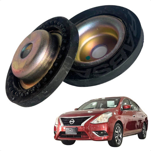 Par Tapa Soporte Amortiguador Versa March 2011 Al 2019 1.6l