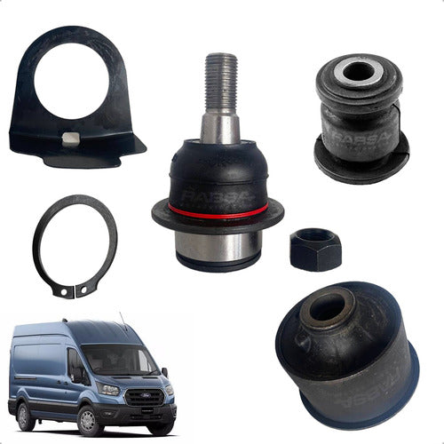 Kit 2 Bujes 1 Rotula Ford Transit 2014 2015 Al 2023 Premium